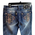 Miss Me New Jeans Women’s Sz 26 skinny Denim embroidered fleur de lis Pockets Photo 1