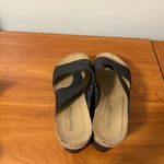 Pierre Dumas  Wedge Black Slip On‎ Sandal Heel Rivet Hester Boho Casual 9 Photo 4