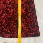 Rag and Bone size medium snake skin Red Black Patterned Short Sleeve Tee Photo 8