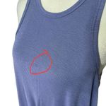 Free People Beach LA Nite Lavender Sleeveless Mini Dress Ribbed Casual Summer L Photo 9