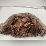 INC International Concepts Brown 3 Button Faux Fur Short Coat Jacket Size L Photo 4