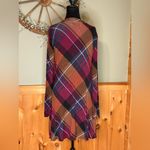 Maurice's  Multicolor Plaid Long Sleeve Dress With Pockets. Photo 4