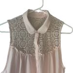 Abercrombie & Fitch  NWOT Medium Light Pink Babydoll Blouse Coquette Dainty Fairy Photo 1