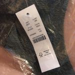 J.Crew Textured Curved-Waist Cheeky Bikini Bottom Mid-Rise High-Cut Leg Green XS Photo 2