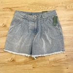Wild Fable  Light Acid Wash Highest Rise A-Line Denim Shorts 14/32‎ Photo 5