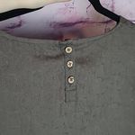 Garnet Hill  ORGANIC COTTON TEXTURED PATTERNED TIE SLEEVE SHIRT DRESS 16 NWT Photo 8