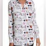 Equipment  Slim Signature Print Silk Shirt [RARE Print] Size SMALL Photo 0
