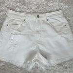 American Eagle White Super Stretch Mom Short Sz 4 Photo 0