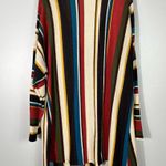 Impressions Boutique LA USA Made Striped Longline Button Down Cardigan Top 3X Photo 4