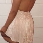 Lucy in the Sky Champagne Mini Dress Photo 3
