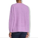 MELLODAY  purple front pocket crew neck sweater S Photo 1