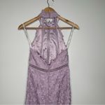 Bardot Revolve Gemma Lace Halter Sheath Dress in Orchid Size 4 XS Photo 5