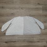 Free People  Rework It Reverse It Oversized Sweatshirt Distressed Grey size XS Photo 8