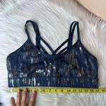 JoyLab  Blue & Metallic Silver Strappy Back Sports Bra Size Large Photo 7
