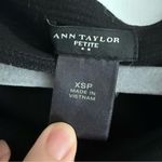 Ann Taylor  Classic Black Crewneck Tunic Blouse Size XSmall Petite EUC Photo 1