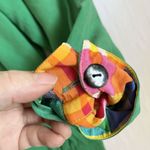 GALINDA Wang 100% Silk Reversible Jacket Green & Mixed Print EUC SZ L Pockets Size L Photo 7