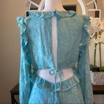 RAHI Aqua Poppy Daisy Ruffle Dress Large NWT Photo 11