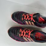 Adidas  Black and Pink Athletic Shoes 8 Signature Stripes Photo 2