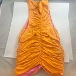 Pilcro  Ruched Reversible Tank Top Size Small Orange/Pink Anthropologie Shirt Photo 1