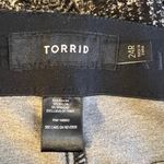 Torrid Black White Print Straight Leg Dress Pants Plus Size 24R Office Business Photo 4