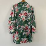 Cupcakes and Cashmere 🦋  Green Floral Button Down Nightgown Sleep Dress Large Photo 3