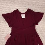 BHLDN NWT Anthropologie Mendoza Dress Burgundy Red Sz 8 Photo 7