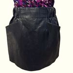 ZARA  Faux Leather Mini Skirt‎ With Side Pockets Size M Photo 7