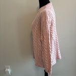 52Seven Oversized Baby Pink Cable Knit Sweater Size Medium Photo 3