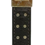 Coach  Vintage Leather Studded Keychain Clip Strip Photo 0