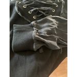 True Religion black flower hoodie size medium Photo 4