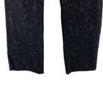 Alice + Olivia Black Textured Scroll Print Jacquard Dress Trousers Pants Size 6 Photo 7