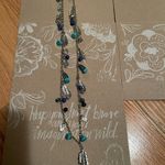 Hallmark Turquoise and Silver Long Necklace Photo 1