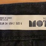 Topshop Black Denim skirt with floral detail!  Photo 2