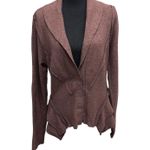 Vivienne Tam Deconstructed Jacket Women's Size 12 Ruffled Blazer Wool Blend Photo 0
