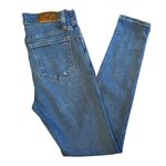 Madewell 10" High-Rise Skinny Jeans Button Down Hem Distressed Denim 26 EUC Photo 2