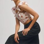 Anthropologie Crochet Hem Crop Pants Womens Black 2T Photo 3