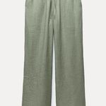 ZARA  Textured Pants Sea Green Photo 0