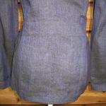 Giorgio Armani NWOT Blue Linen Blazer Jacket Photo 4