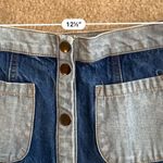 BDG Urban Outfitters Two Tone Button Down Mini Jean Skirt Photo 2