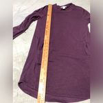 Athleta purple long sweatshirt sweater dress XS Photo 3