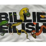 Billie Eilish  2019 Concert Tour Lash Music Merch White Graphic Hoodie Size Small Photo 1