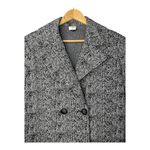 CAbi Agent Black Herringbone Skirt Suit Set Blazer Jacket & Pencil Skirt Medium Photo 9