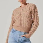 ASTR  The Label Pearl Embellished Sweater size M Photo 0