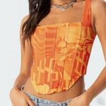 Edikted ALIN CORSET TOP burnt orange Photo 2