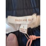 Skies Are Blue  Floral Wide Leg Pants Flowy Silky Drawstring Size Large NWT Photo 3