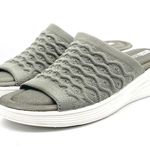 Ryka Nanette Stretch Knit Slide Demi-Wedge Slip-On Sandals Sage Green Size 9.5 Photo 4