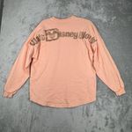  Spirit Jersey Shirt Womens Medium Peach Rose Gold Walt Disney‎ World Photo 2