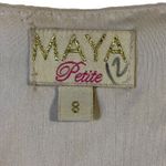 Maya Petite Women's Romper Beaded Sequins Floral Deep V Photo 5