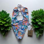 Stone Fox Swim Stone Fox NWT One Piece Swimsuit Riva in Tropical Lily XS Photo 1