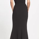 Dress the Population Karla XS Black Evening Formal Gown Long Slit V-Neck Dress Photo 7